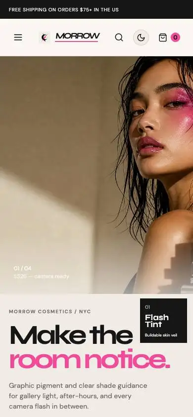 Bt D13 Prestige Makeup mobile website preview