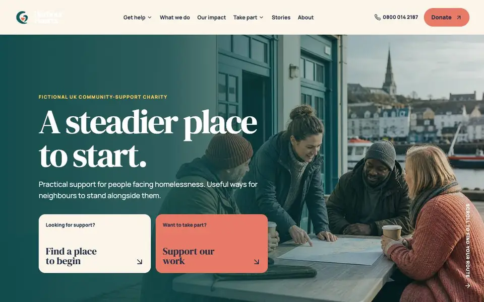 Harbour Hearts website screenshot