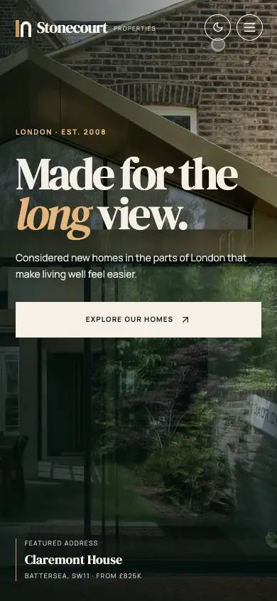 Stonecourt Properties mobile website preview