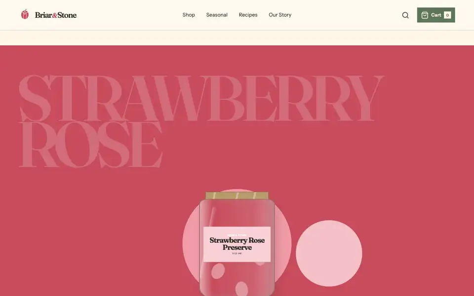 Briar & Stone — Small-Batch Preserves interior page and content preview