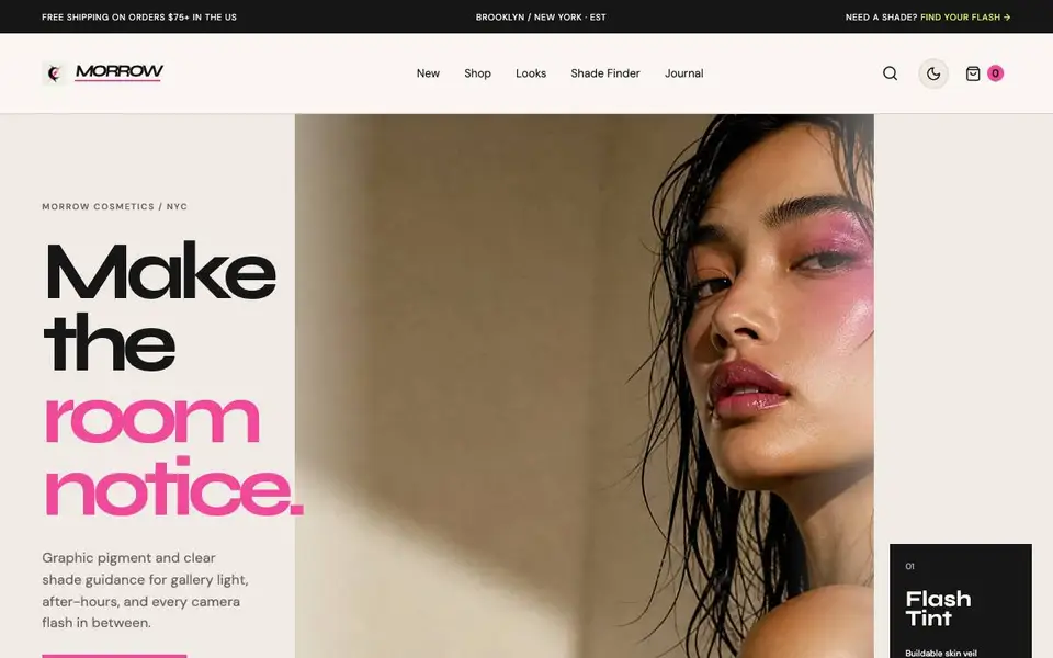 Bt D13 Prestige Makeup website screenshot