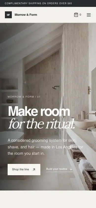 Bt L09 Grooming mobile website preview