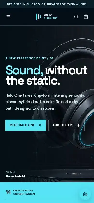 Cyber Electronics Flagship mobile website preview