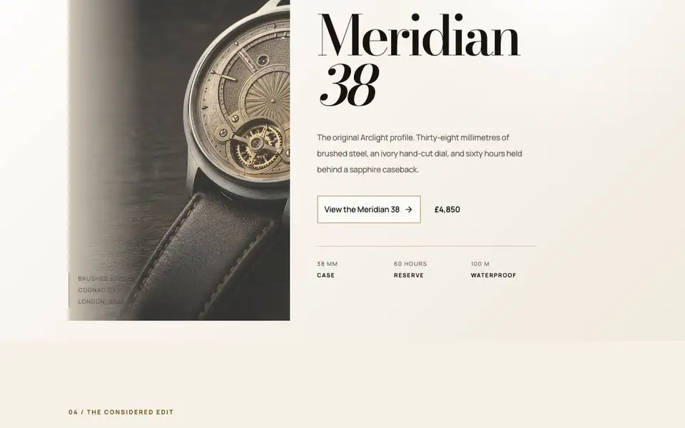 Ec D12 Luxury Watch Maison interior page and content preview