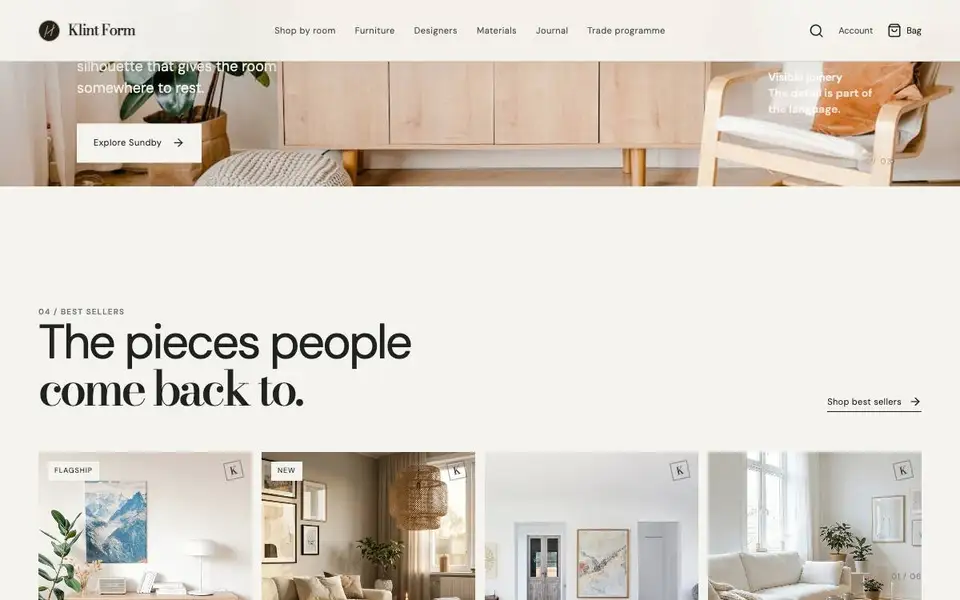 Ec L02 Scandinavian Furniture Atelier interior page and content preview