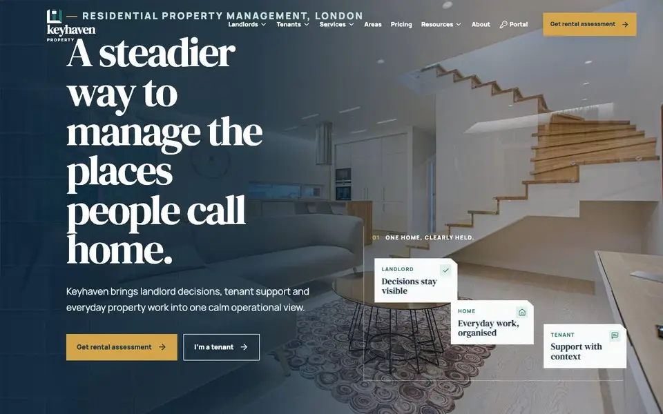 Keyhaven Property website screenshot