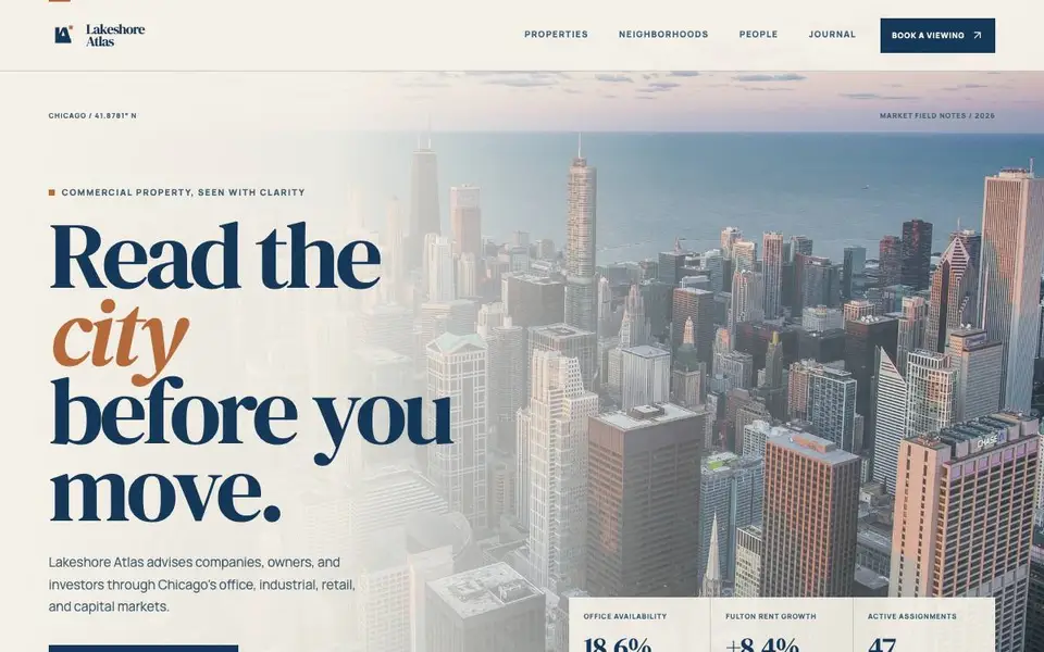 Lakeshore Atlas website screenshot