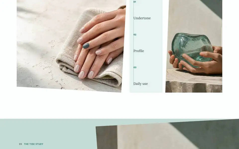 Nail Beauty Atelier interior page and content preview