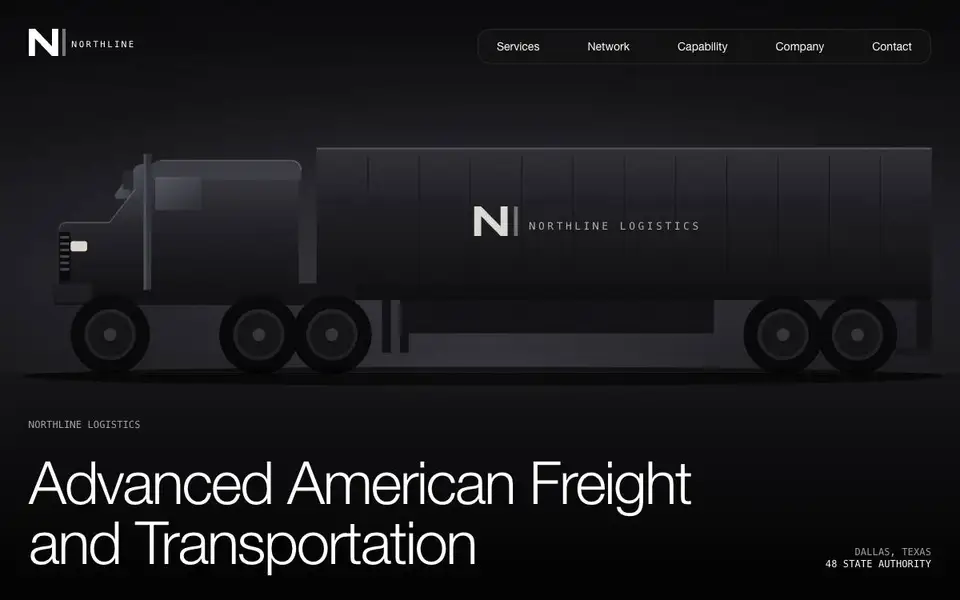 Northline Logistics — Commercial Logistics Provider website screenshot