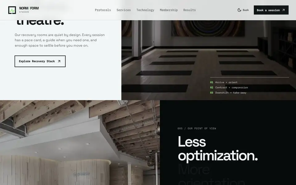 Wl D13 Biohacking Studio interior page and content preview