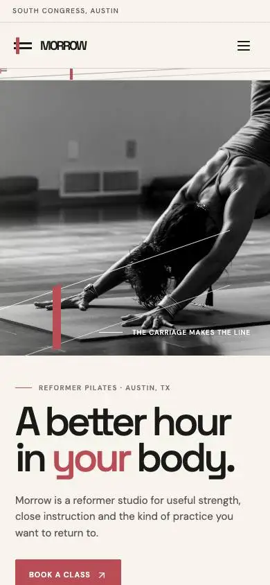 Wl L05 Pilates Studio mobile website preview