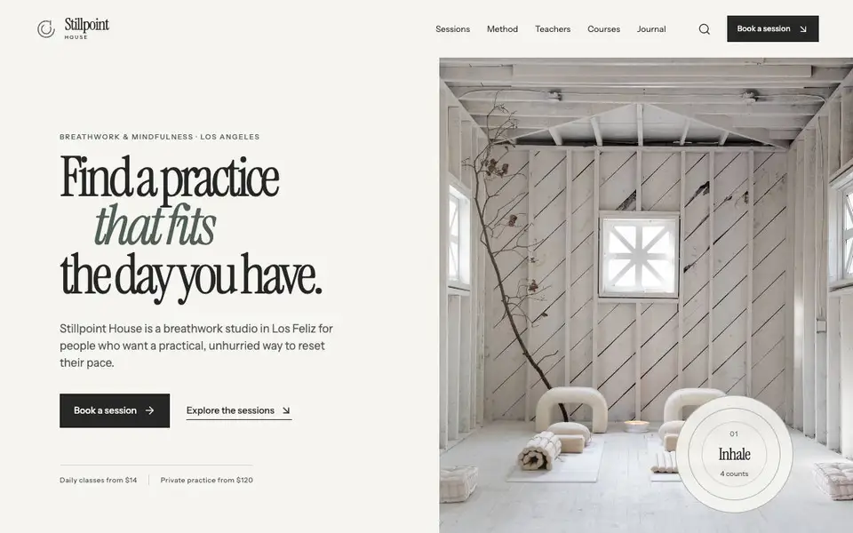 Wl L09 Breathwork website screenshot