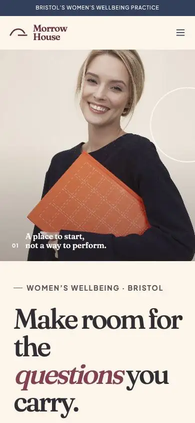 Wl08 Womens Wellness mobile website preview