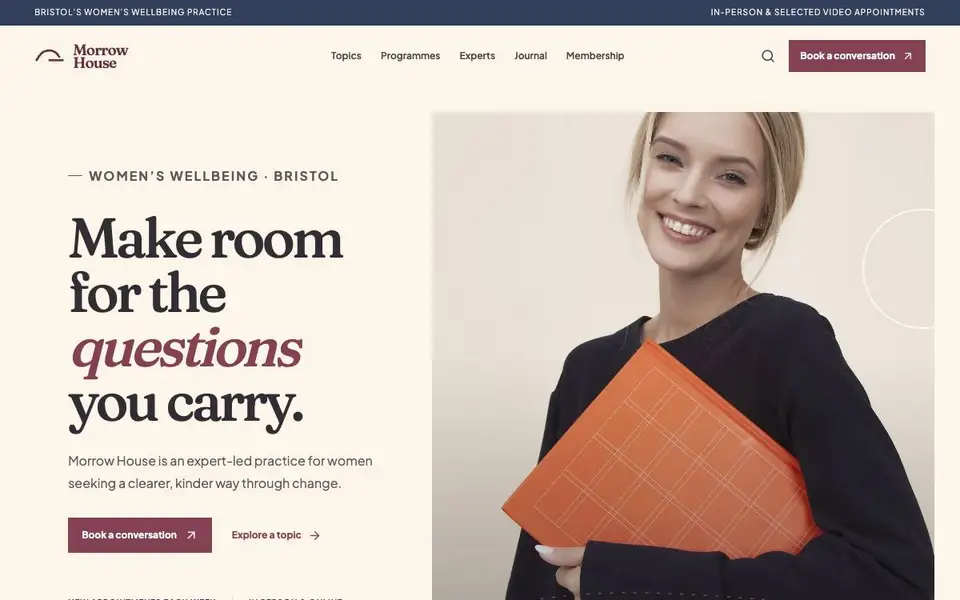 Wl08 Womens Wellness website screenshot