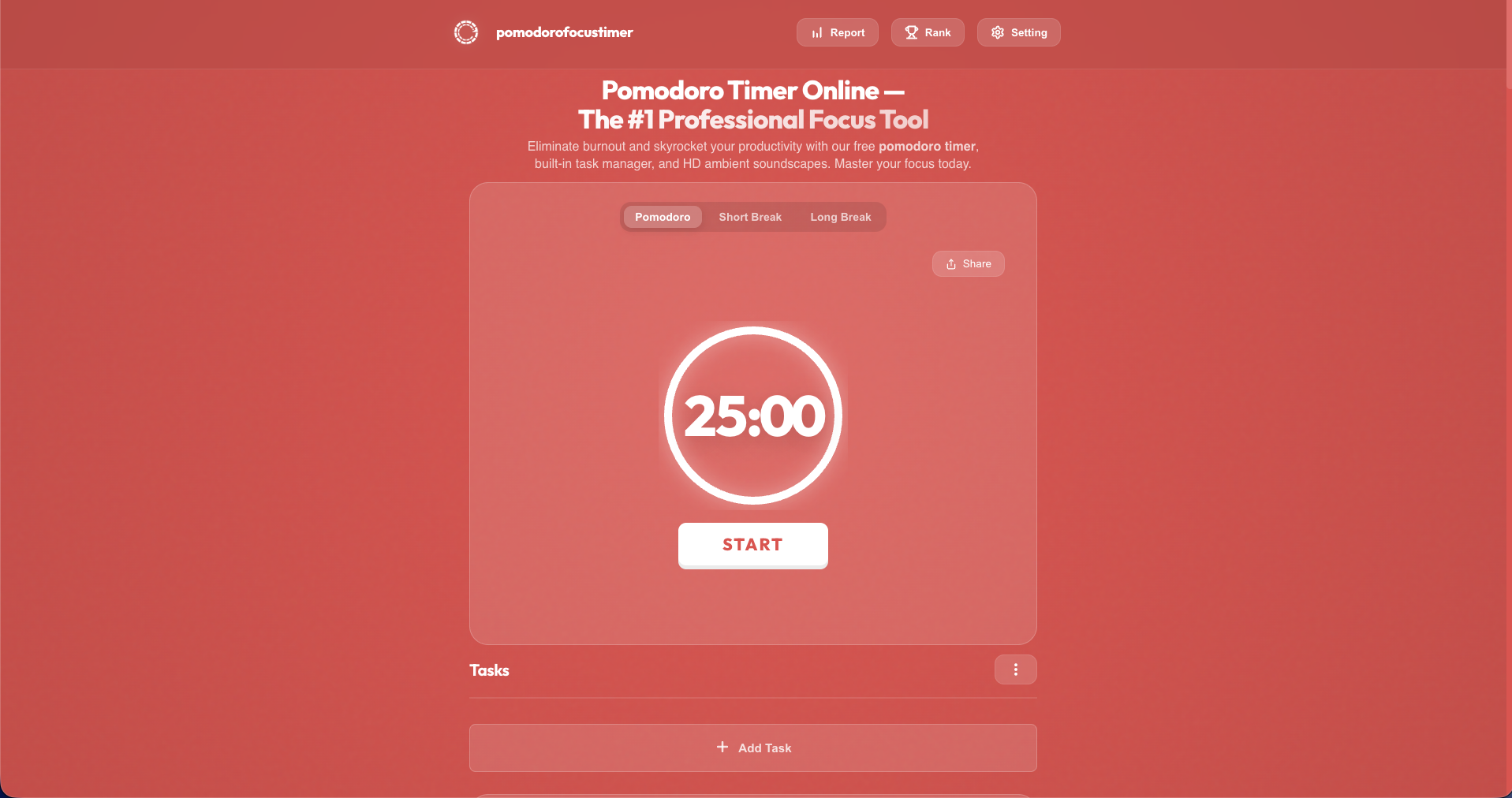 Pomodoro Focus Timer